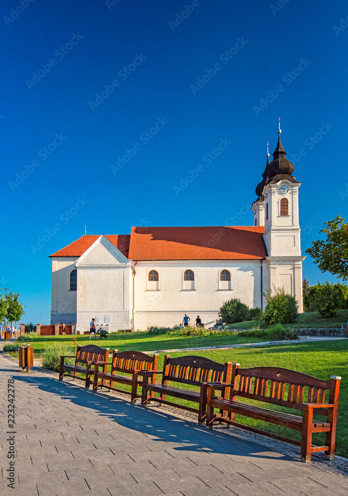 View on Tihany Abbey, Hungary View on Tihany Abbey, Hungary