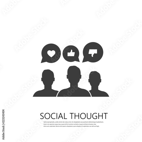Brand engagement icon from Social Media Marketing. Vector icon