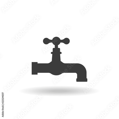 Water tap vector icon