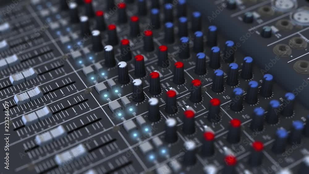 Sound control in the studio Sound control in the studio