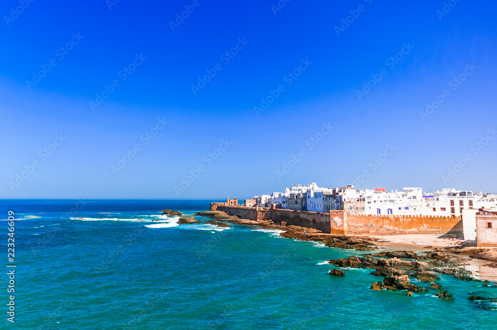 View on old city of Essaouira in Morocco