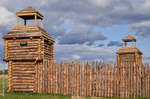 Wooden fortifications of the early middle ages. Reconstruction
