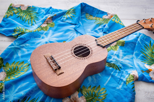 ulkulele and hawaiian shirts