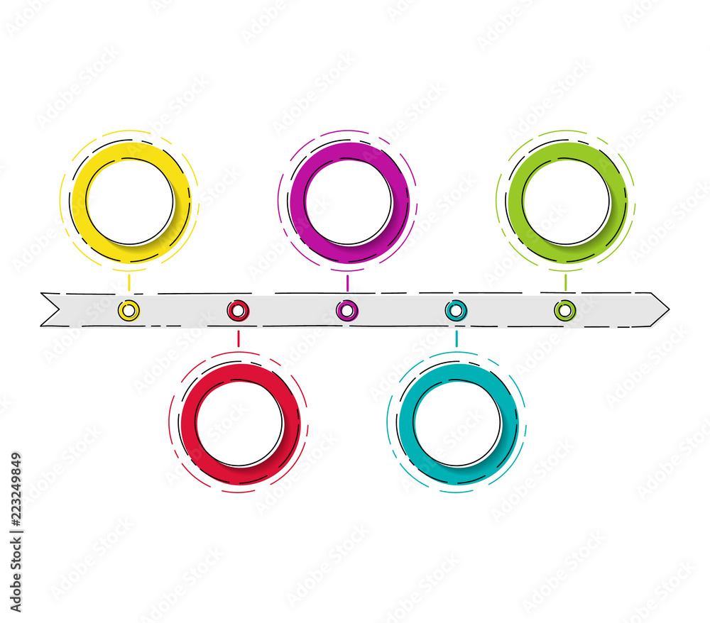Empty business infograph - company timeline. Vector. Empty business infograph - company timeline. Vector.
