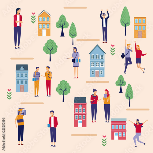 Students at city