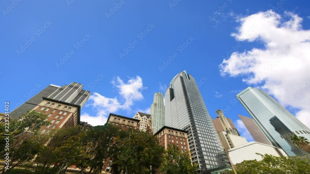 clouds passing over downtown Los Angeles in time lapse effect clouds passing over downtown Los Angeles in time lapse effect