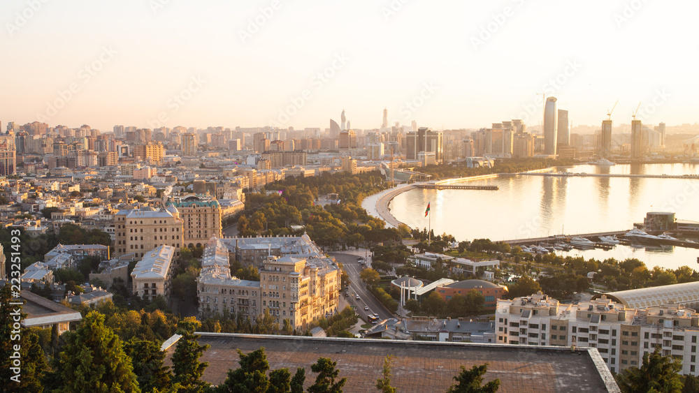 Baku city, capital of Azerbaijan. Panorama Baku