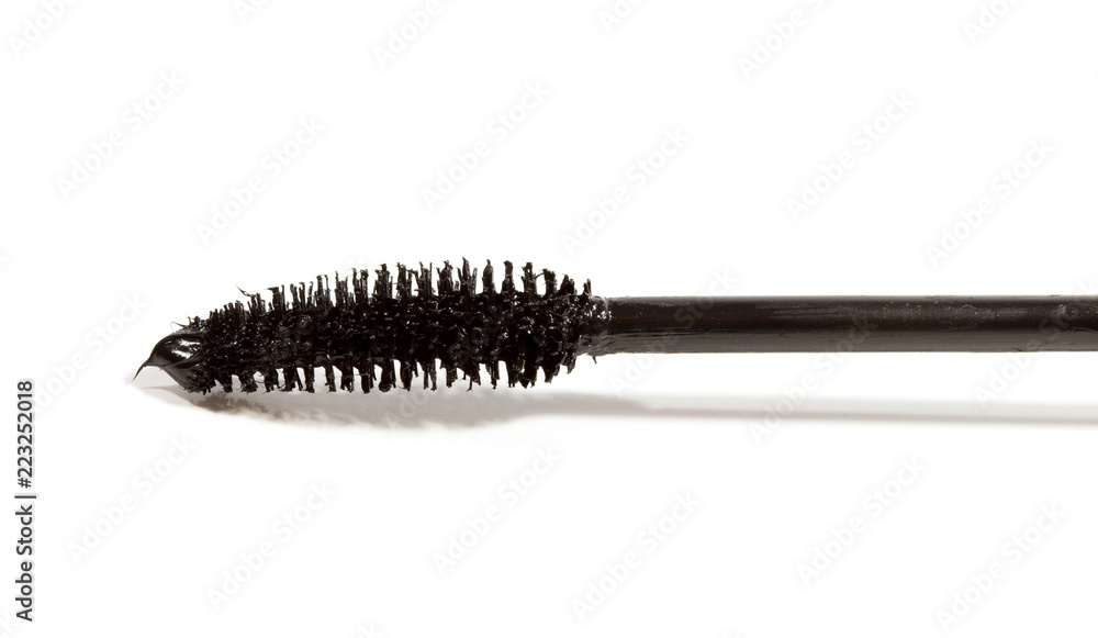 a black mascara brushes, isolated on white a black mascara brushes, isolated on white