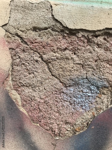 Texturas urbanas, pared rota