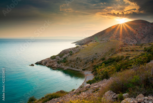 Bay near Stara Baska, Krk Island, Croatia photo