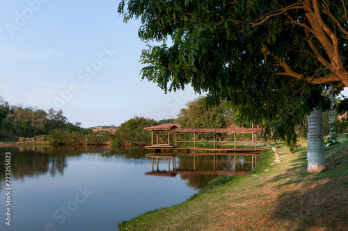 Passarela lago ponte natureza paisagem © Gisele Tomazela 
