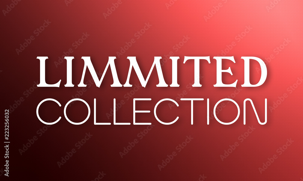 Limmited Collection - white text on red background Limmited Collection - white text on red background