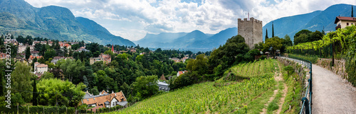 Photography Powder Tower and cityscape of Meran