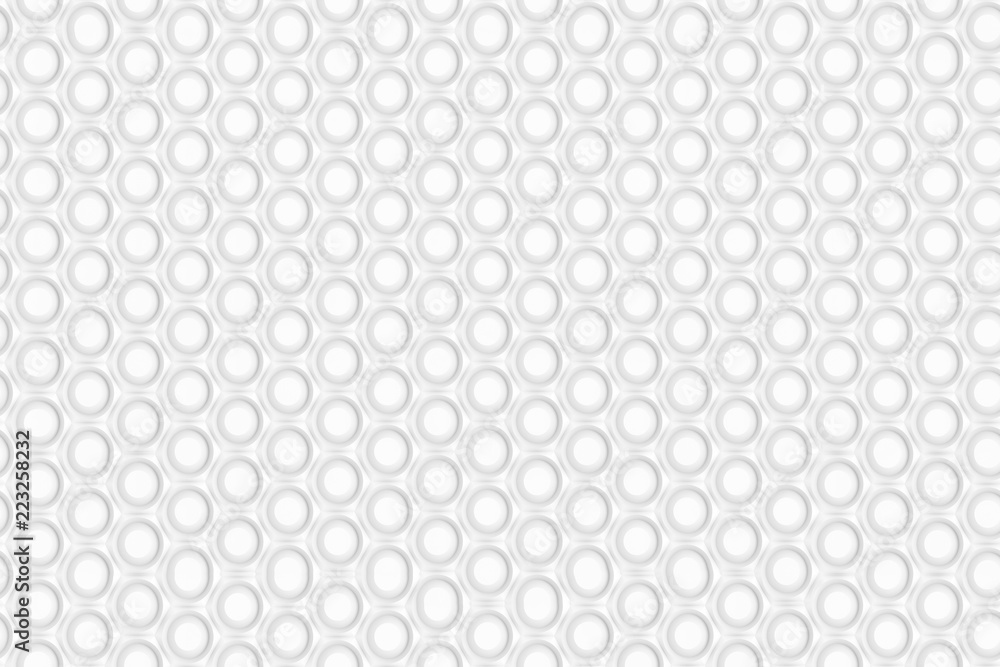 Texture of hexagonal three-dimensional grid with cells of different depths with convex round elements 3d illustration Texture of hexagonal three-dimensional grid with cells of different depths with convex round elements 3d illustration