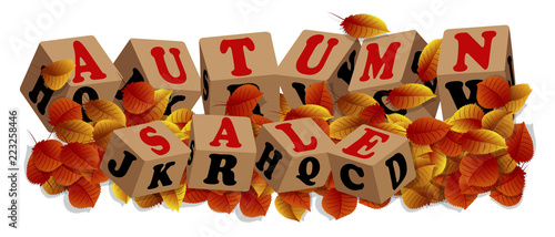 Herbstvorlage für den Verkauf
