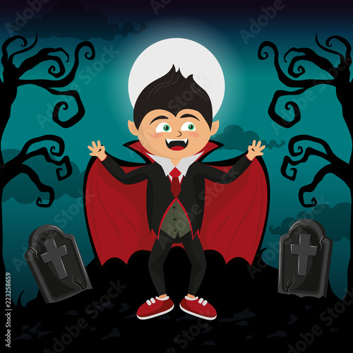 Kid and halloween