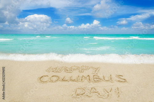 Happy Columbus Day (USA) background