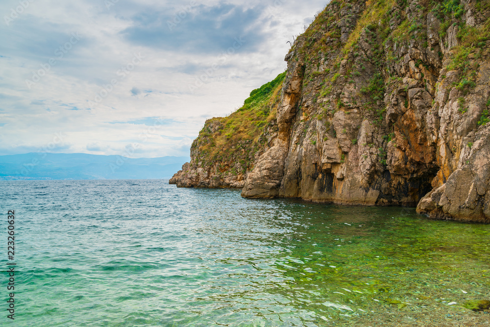 Landscape of Adriatic sea in Croatia