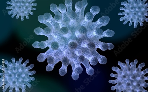 Virus cells or bacteria