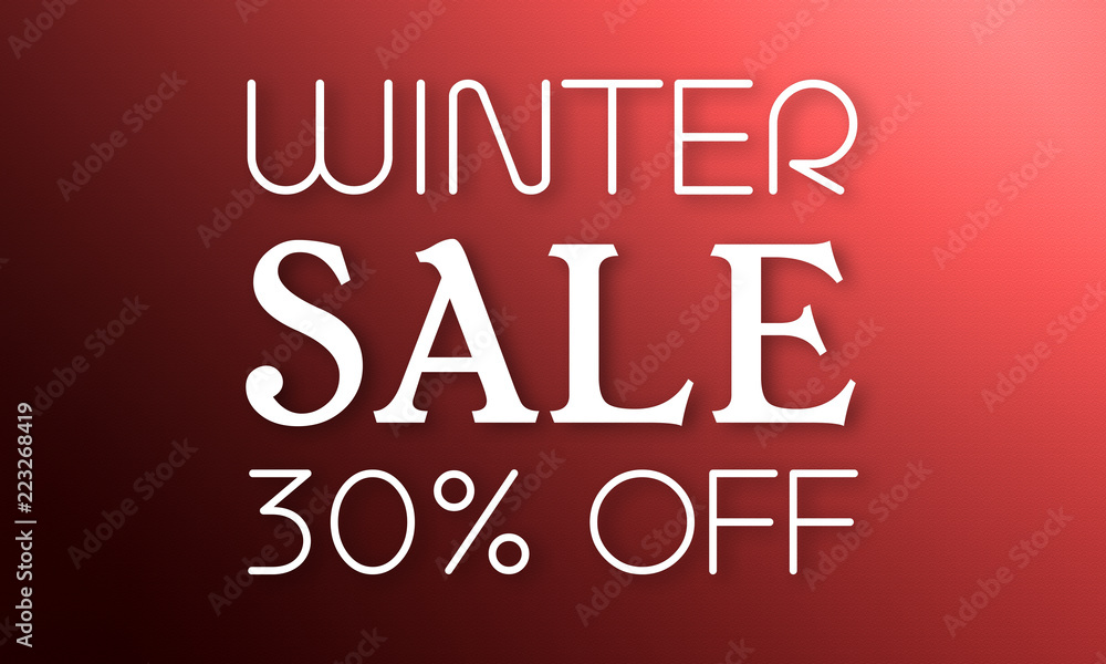 Winter Sale 30% Off - 