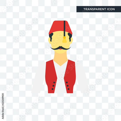 Turkish vector icon isolated on transparent background, Turkish logo design