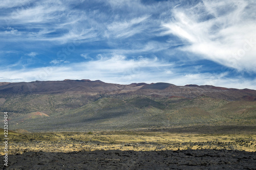 Mauna Kea Mountain seen from Saddle Road on Hawaii Island