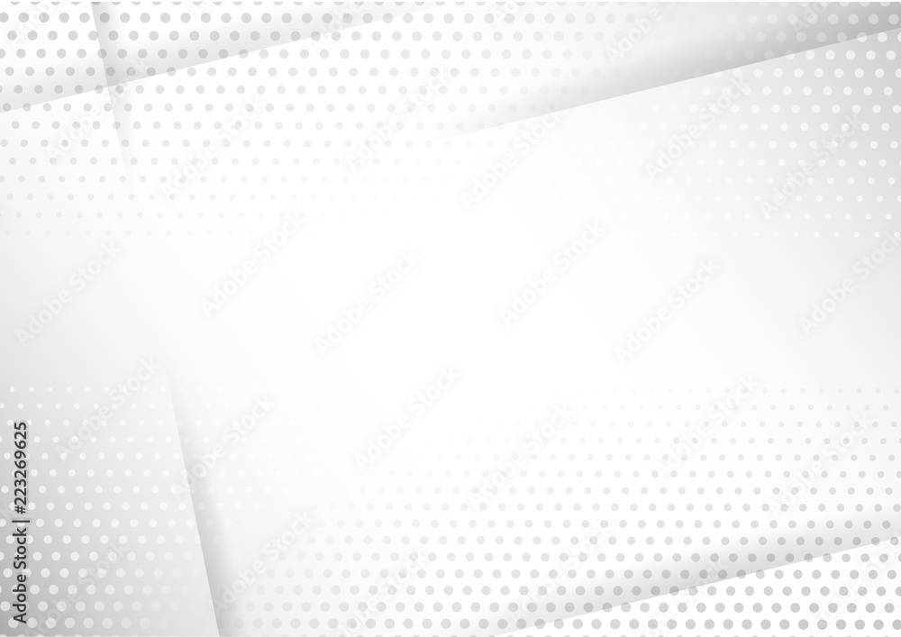 Modern Halftone white and grey background. Decorative web concept, banner, layout, poster. Vector illustration Modern Halftone white and grey background. Decorative web concept, banner, layout, poster. Vector illustration