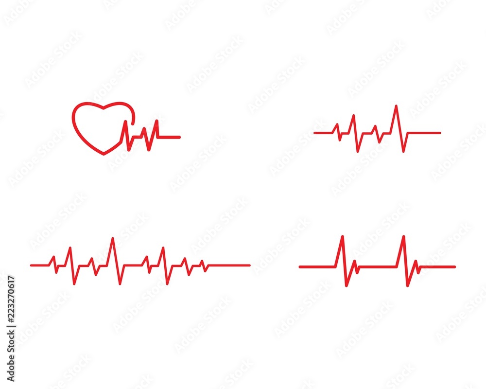 Pulse line ilustration vector Pulse line ilustration vector