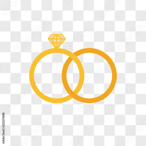 Marriage vector icon isolated on transparent background, Marriage logo design