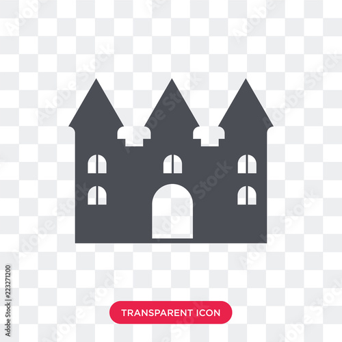 Bouncy castle vector icon isolated on transparent background, Bouncy castle logo design