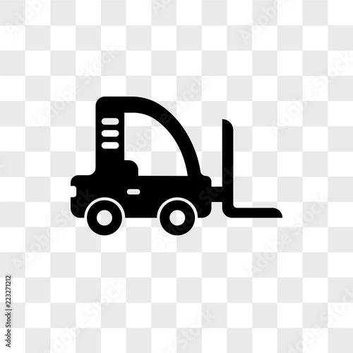 Lifter Machine vector icon isolated on transparent background, Lifter Machine logo design
