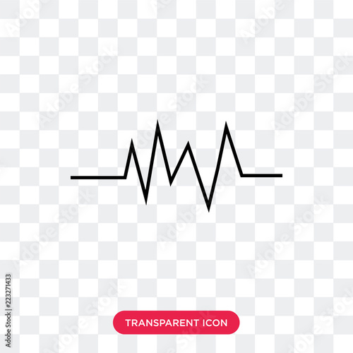 pulse vector icon isolated on transparent background, pulse logo design