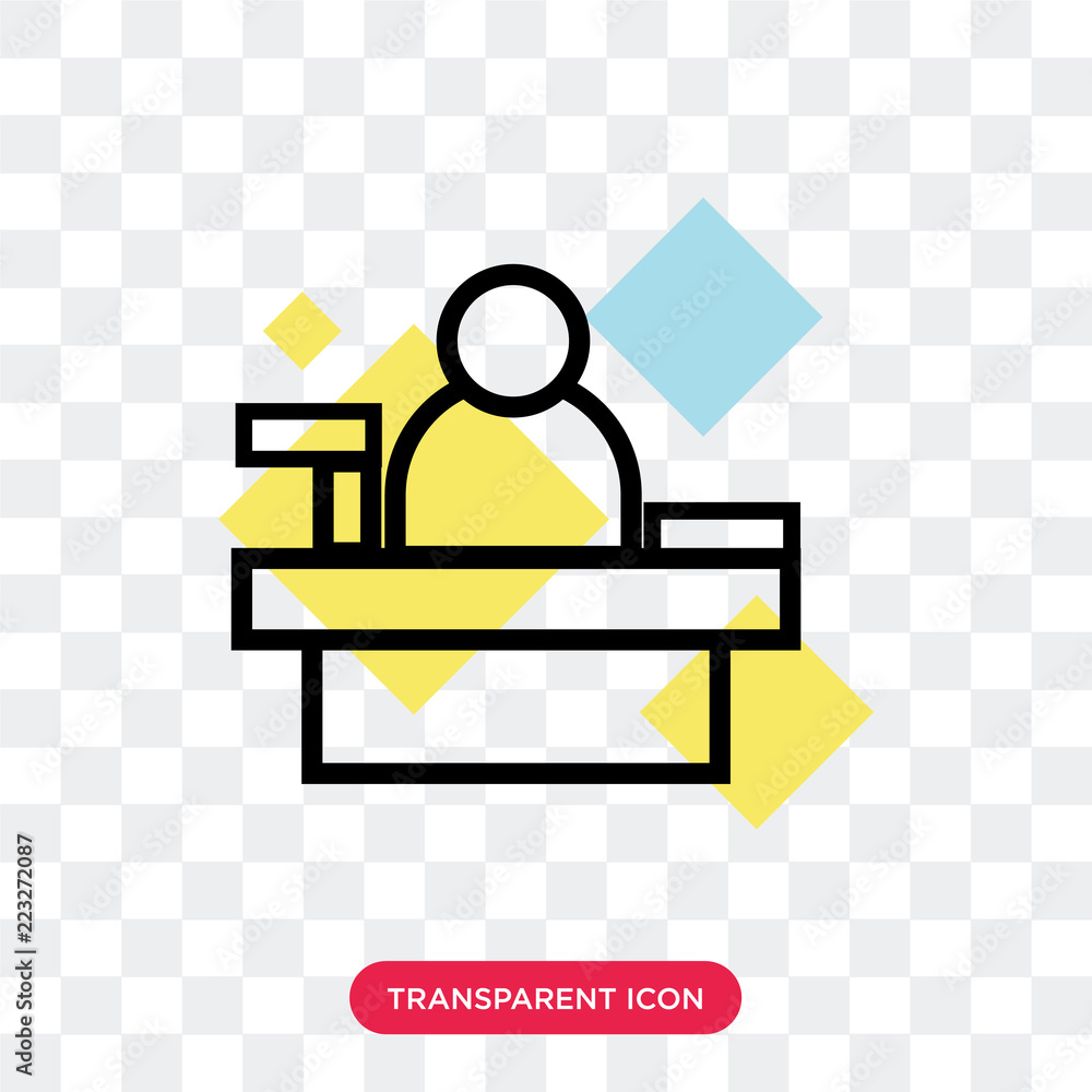 Cashier vector icon isolated on transparent background, Cashier logo design Cashier vector icon isolated on transparent background, Cashier logo design