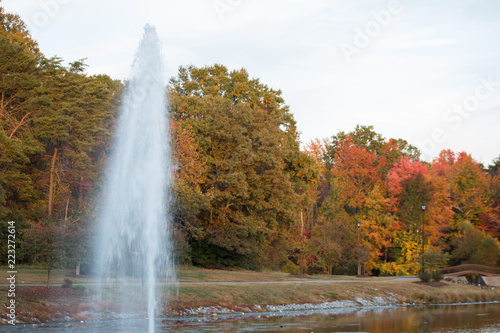 Fountain in the Lake