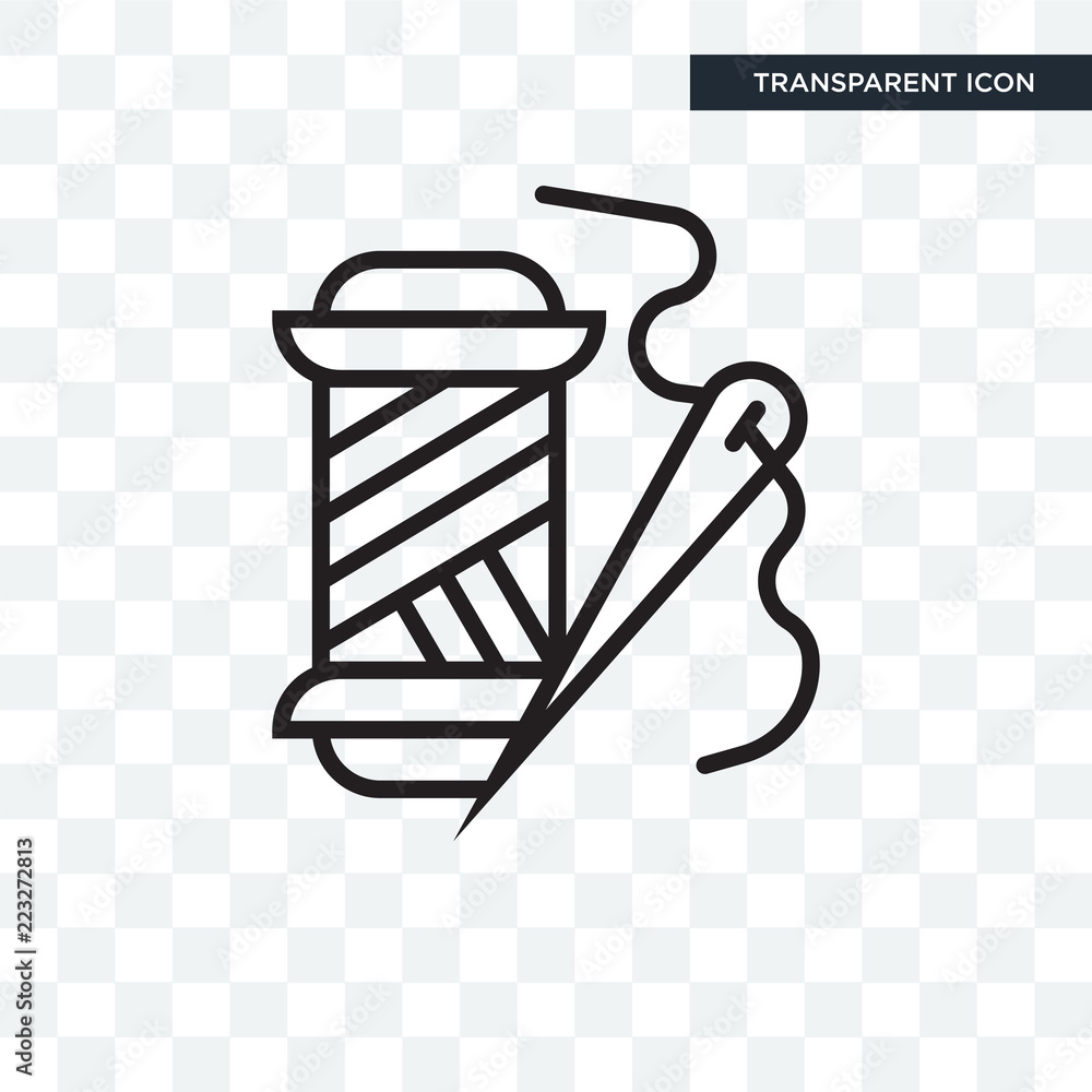 Thread vector icon isolated on transparent background, Thread logo ...