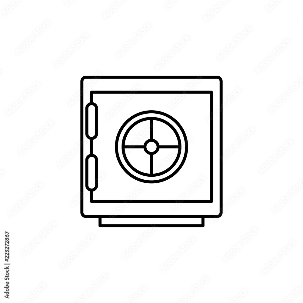 safe icon. Element of crime and punishment icon for mobile concept and web apps. Thin line safe icon can be used for web and mobile safe icon. Element of crime and punishment icon for mobile concept and web apps. Thin line safe icon can be used for web and mobile