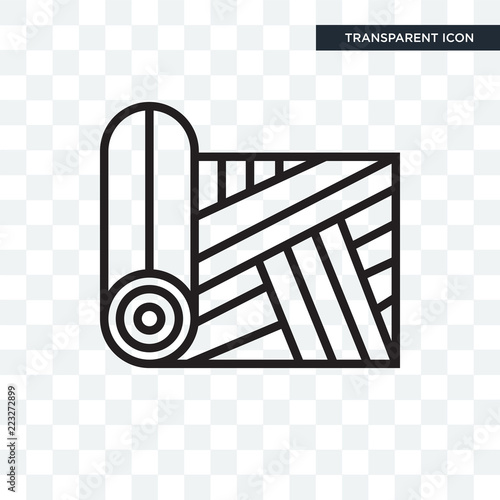 Fabric vector icon isolated on transparent background, Fabric logo design