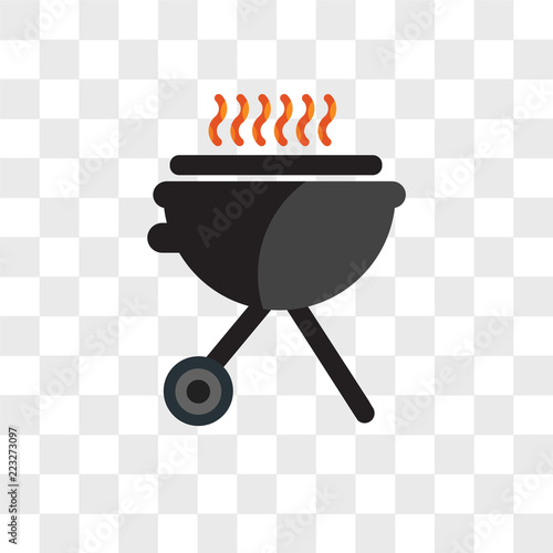 Bbq vector icon isolated on transparent background, Bbq logo design