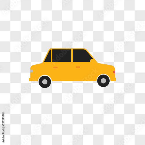 Car vector icon isolated on transparent background  Car logo design