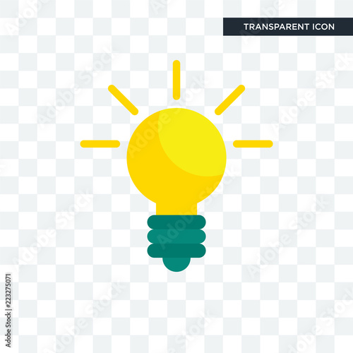 Idea vector icon isolated on transparent background, Idea logo design