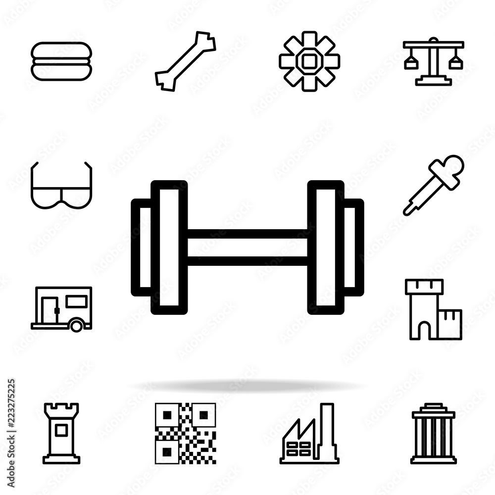 Fototapeta premium dumbbells icon. web icons universal set for web and mobile