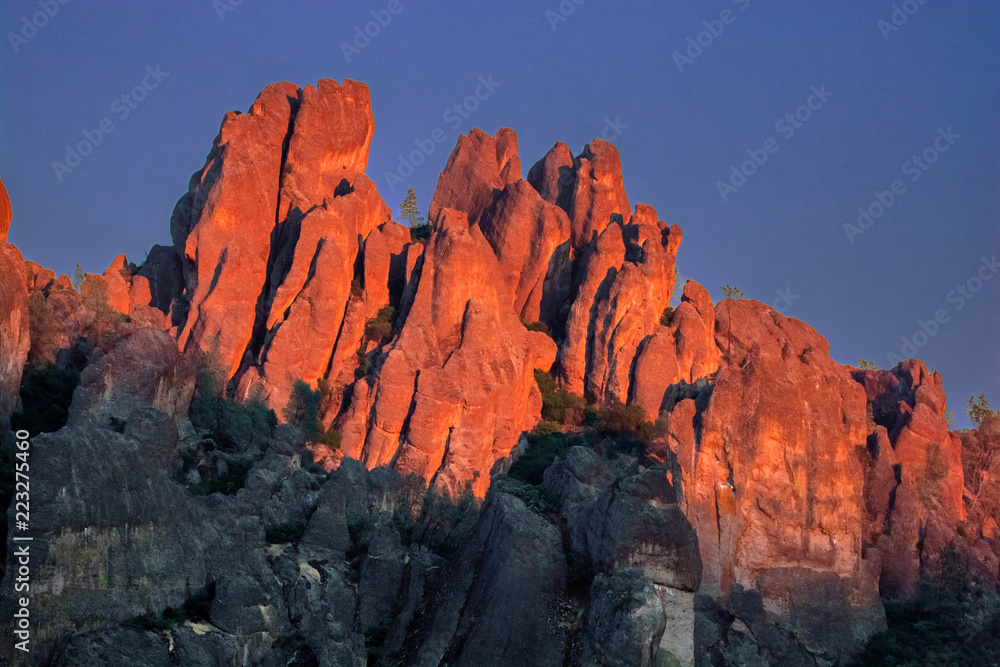Pinnacles National Park early in the evening