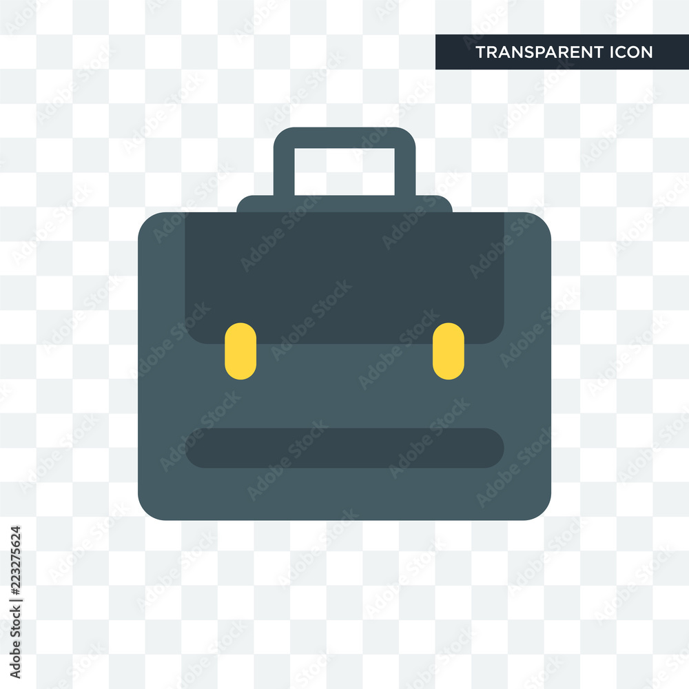 Portfolio vector icon isolated on transparent background, Portfolio