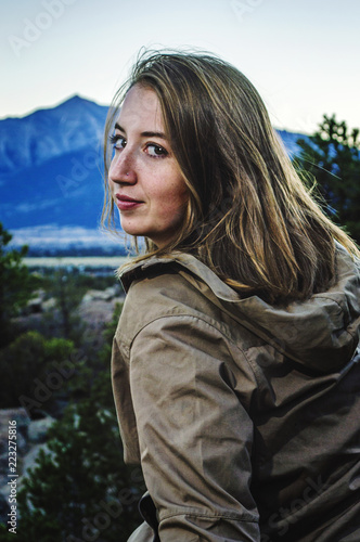 Portrait of Woman in Mountain Setting © Robiny