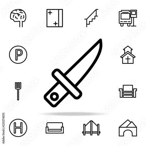 knife icon. web icons universal set for web and mobile
