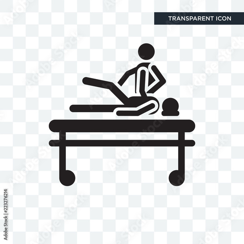 Physiotherapy vector icon isolated on transparent background, Physiotherapy logo design