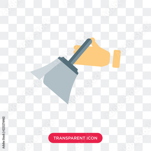 Dusting vector icon isolated on transparent background, Dusting logo design