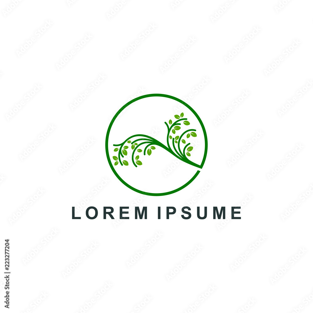 natural wood logo. nature tree icon symbol, organic farm vector illustration natural wood logo. nature tree icon symbol, organic farm vector illustration