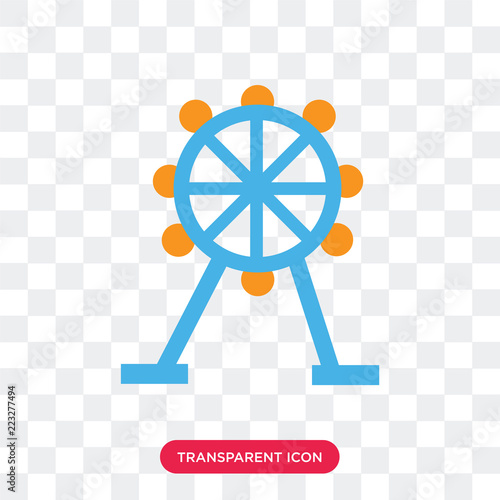 Amusement park vector icon isolated on transparent background, Amusement park logo design