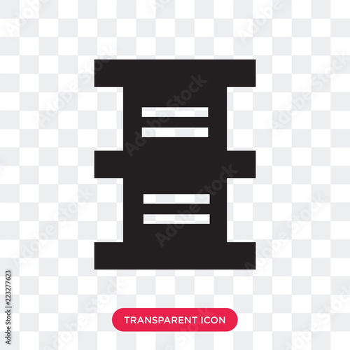 Barrel vector icon isolated on transparent background, Barrel logo design